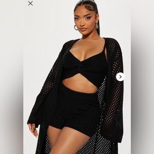 Fashion Nova Resort Ready 3 Piece Short Set
